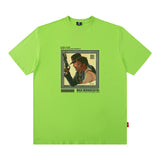 Men T Shirt Retro Dark Printed Short-Sleeved T-shirt Men and Women Loose