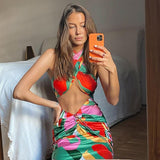 Women Desses Top and Skirt Suit Female