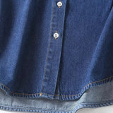 Women T-shirt Fashion Women's Wear Denim Shirt Women Autumn and Winter Loose