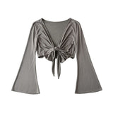 Women T-shirt Summer Cardigan Long Sleeve V-neck Slim Fit Sun Protection Shirt