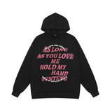 Men Hoodie Letter Printed Hoodie Men's Loose Pullover Hoodie Sweatshirt