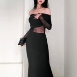 Women Dresses Long Sleeve Dress Winter Sexy Dress