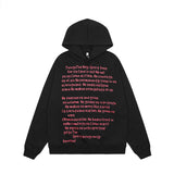 Men Hoodie Letter Printed Hoodie Men's Loose Casual