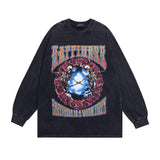 Men Long Sleeve Shirt Vintage Vintage Long Sleeve T-shirt Men and Women Retro Easy Matching