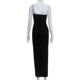 Women Desses Elegant Pure Desire Wind Hip Spaghetti Straps Dress