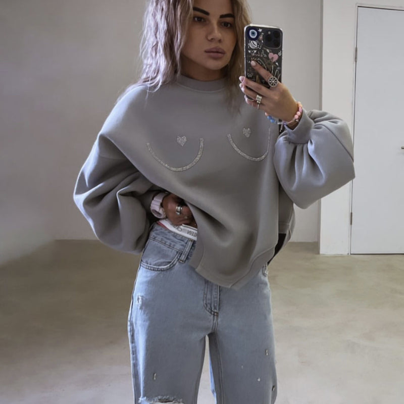 Women Sweatshirt Sweater Women's Autumn Loose Long Sleeve Coat