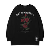 Men Long Sleeve Shirt Fashion Brand Personality Cartoon Printed Loose Long Sleeves T-shirt Men and Women Hip Hop