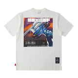 Men T Shirt Printed Short-Sleeved T-shirt Men and Women Loose