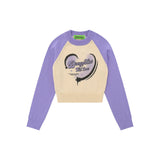 Women Sweater Short Sweater Women's Autumn Crew Neck Long Sleeve