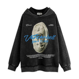 Men Hoodie Washed Old Hooded Sweater Men Autumn and Winter Loose