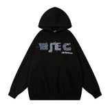 Men Hoodie Letter Hooded Sweater Men's Loose