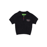 Women Sweater Short-Sleeved Sweater for Women Summer Casual Polo Collar Short