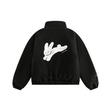 Unisex Jacket Winter Fleece Vintage Cotton-Padded Coat