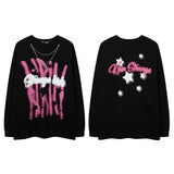 Men Long Sleeve Shirt Printed Bottoming Top Dark Lazy Style Long Sleeve T-shirt for Men