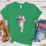 Women's Independence Day T Shirt round Neck Short Sleeve T-shirt
