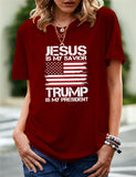 Women's Independence Day T Shirt Printed Short-Sleeved T-shirt