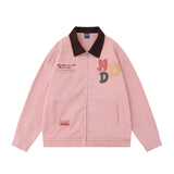 Varsity Jacket Vintage Denim Jacket Letters