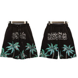 Palm Angle Shorts Palm Angels Letter Printed Casual Shorts Men's and Women's Beach Pants