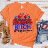 Women's Independence Day T Shirt round Neck Short Sleeve T-shirt Women's Top