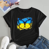 Ukraine Girl Clothes Jersey Ukrainian Flag Tshirt Women