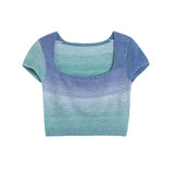 Women T-Shirt Tight T-shirt Women's Short Top