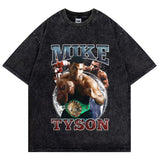 Mike Tyson T-Shirt Vintage Character Print Loose T-Shirt
