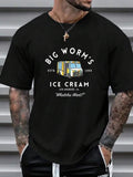 Fashionable Casual Printed Round Neck T-Shirt