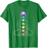 New Yoga Meditation Spiritual Body Energy Chakra T-Shirt