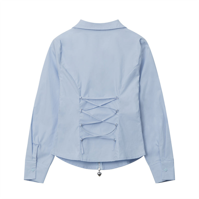 Women Long Sleeve Shirt Women's Casual Spring and Autumn Love Shirt