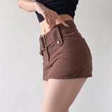Women Skirt Denim Skirt Women's Bag Hip Shorts Summer Loose
