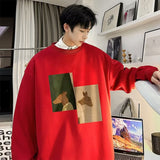 Men Hoodie Sweater Men's Spring and Autumn All-Matching Loose Casual