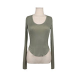 Women's Long Sleeve Shirt Top for Autumn and Winter