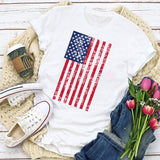 Women's Independence Day T Shirt Top Summer Fashion Creative Women