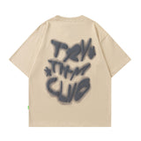 Men T Shirt Fashion Brand Graffiti Printing Short-Sleeved T-shirt Men and Women Loose