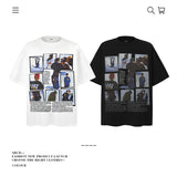 American vintage street T-shirt retro men's loose top