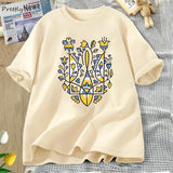 Ukrainian Trident T-shirt Women Men Cotton Ukraine