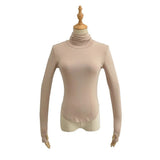 Women T-Shirt Autumn and Winter Stretch Tight Long-Sleeved T-shirt Top