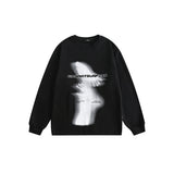 Unisex Hoodie Niche Design Printed Crew Neck Pullover Sweatshirt Men and Women