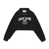 Women Hoodie Short Sweater Women's Autumn Letters Loose