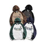 Unisex Hoodie Vintage Loose Hooded Sweater Male and Female Couple Fashion Brand
