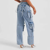 Women Cargo Pants Jeans Women's Autumn Loose Trousers