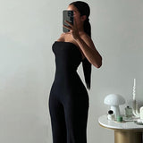Women Jumpsuit Spring/Summer Fashion Graceful Tube Top Jumpsuit