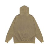 Men Hoodie Character Printed Hoodie Men Hiphop Hip Hop Rock Washed Distressed Loose Hoodie