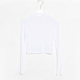 Women Long Sleeve Shirt Spring and Autumn Undershirt Women's Short Top