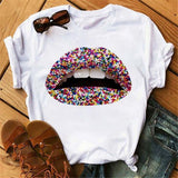 Print Women T Shirt Casual Short Sleeve