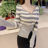 Women Long Sleeve Shirt Autumn Winter Assorted Colors V-neck Sweater Female Casual Long Sleeve