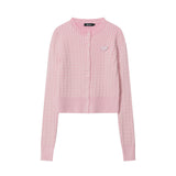 Women Sweater Short Knitted Women's Cardigan Autumn Long Sleeve Sweater