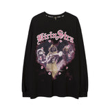 Men Long Sleeve Shirt Portrait Printing High Street Long Sleeve T-shirt Men and Women Loose