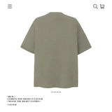 American vintage street T-shirt pure cotton men's and women's summer loose