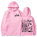 Pink Singer Tour Hot Hoodies Hiphop Rapper